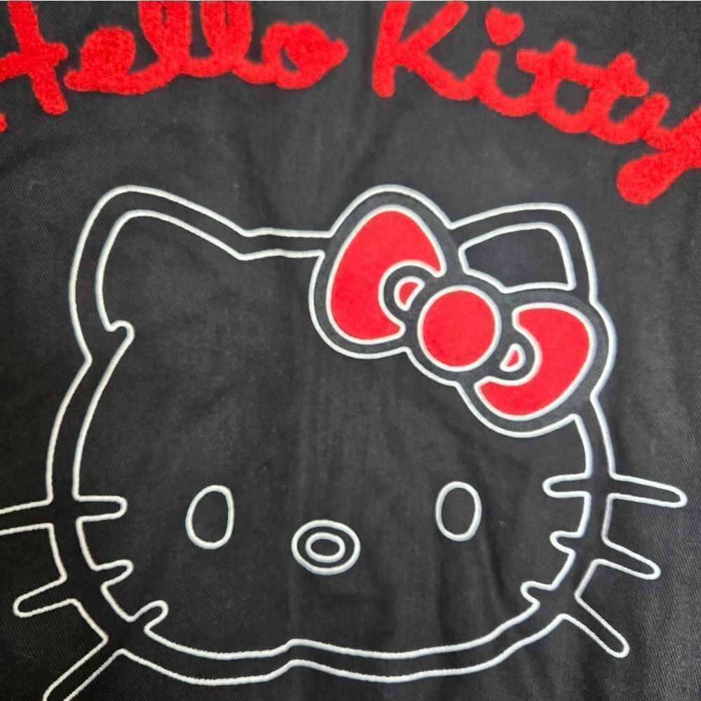 HELLO KITTY x Dumbgood varsity black and white unisex jacket L - Picture 6 of 17